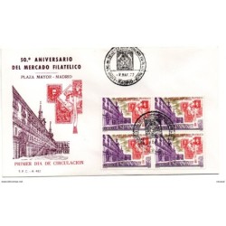 Sobre con matasellos commemorativo feria de madrid 1977