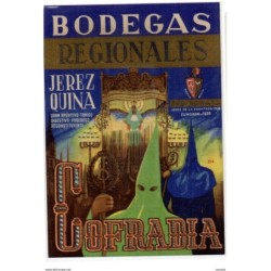 Etiqueta  Bodegas regionales Jerez quina  Cofradia
