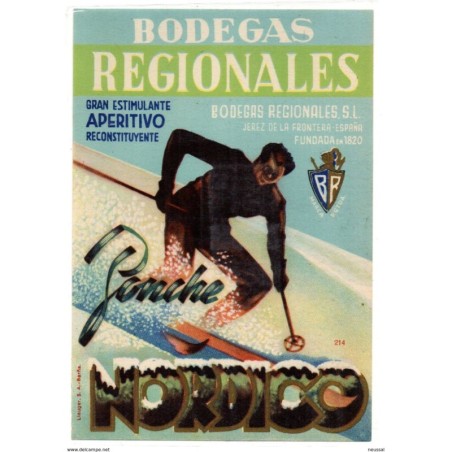 Etiqueta  Bodegas regionales Ponche nordico