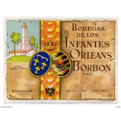 Etiqueta   Bodegas de los infantes orleans borbon Sanlucar