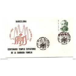 Carta con matasellos commemorativo  centenario templo expiatorio de la sagrada familia