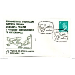 Carta con matasellos commemorativo mancomunidad instituto canario 1983
