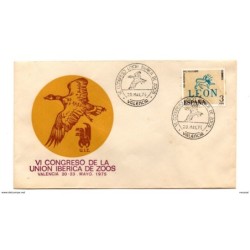 Carta  con matasellos commemorativo congreso de zoos valencia