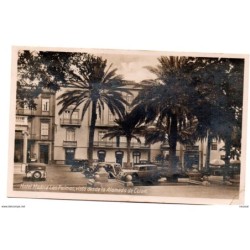 Tarjeta postal de Las palmas  Hotel madrid visto desde la alameda de colon circulada y con censura las palmas