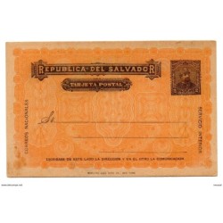 Entero postal  el salvador  dos centavos 1893