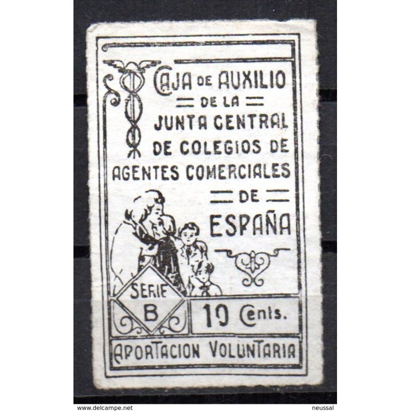 Caja de auxilio de la junta central de colegios 10cts Caja de auxilio de la junta central de colegios 10cts