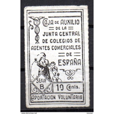 Caja de auxilio de la junta central de colegios  10cts