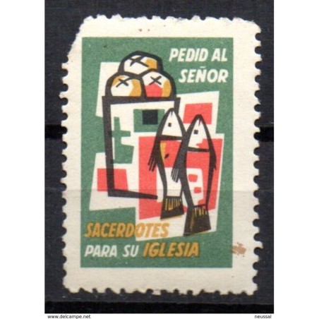 Viñeta  pedid al señor sacerdotes para su iglesia