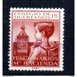 Viñeta  colegio de huerfanos de 1 pts funcionarios de hacienda