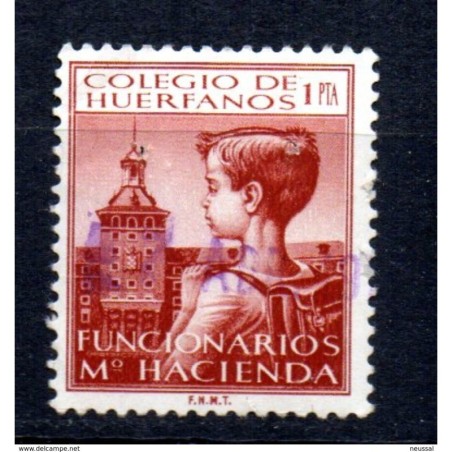 Viñeta  colegio de huerfanos de 1 pts funcionarios de hacienda