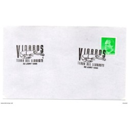 Carta con matasellos commemorativo Tierra del langostino  Vinaros