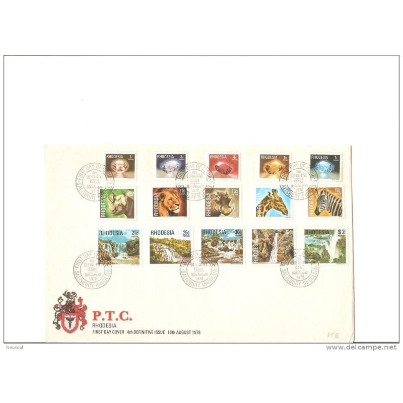 Sobre minerales y fauna Rhodesia Sobre minerales y fauna Rhodesia