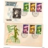 2 sobres  de primer dia de dia mundial del sello diferentes ediciones
