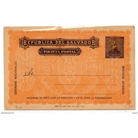 Entero postal de el salvador