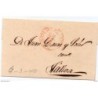 Envuelta de carta con matasellos de 1848 destino xativa