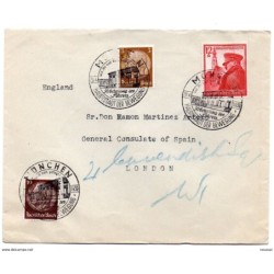 Carta de alemania de 1939 direccion a general de consulado de españa en londres