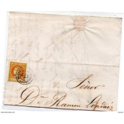 Carta con fechador 21 de diciembre  1960  Tolosa
