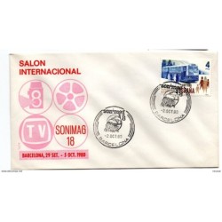 Carta con matasellos commemorativo sonimag 1980