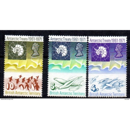 Sellos n 402 solo fauna british antartic territorry