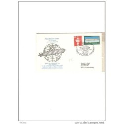 Carta de alemania con cuño de zeppeling