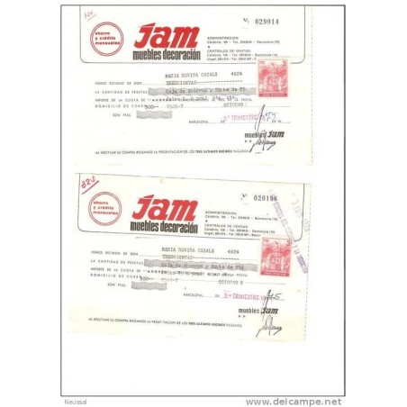 2 hojas de ahorro y credito