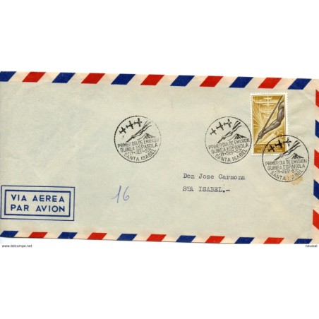 Carta con matasellos de 1957  santa isabel