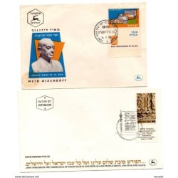 2 sobres de israel de difentes epocas