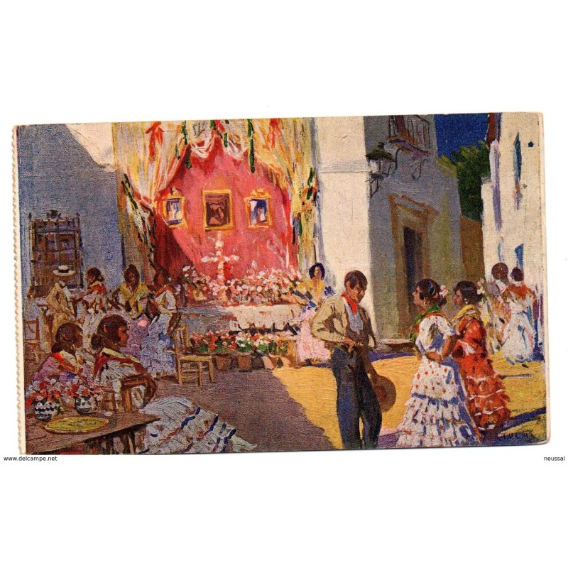 Tarjeta postal de la cruz de mayo Mbertuchi Tarjeta postal de la cruz de mayo Mbertuchi