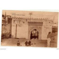 Tarjeta postal  de tetuan puerta de tanger