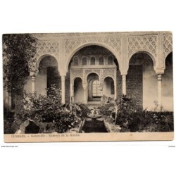 Tarjeta postal  de granada  generalife exterior de la Galeria