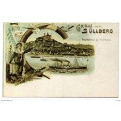 Tarjeta postal  de gruss vom süllberg blankenese bei hamburg