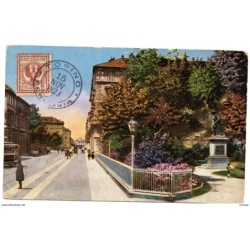 Tarjeta postal  de circulada de   Torino  via cernaia1923