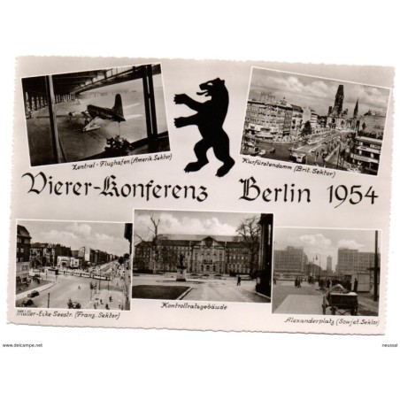 Tarjeta postal de berlin circulada 1954