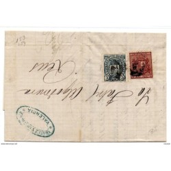 Carta circulada a reus de 1875