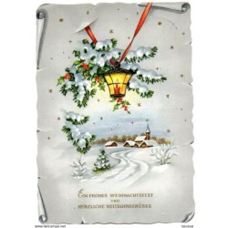 Tarjeta postal de navidad alemania circulada