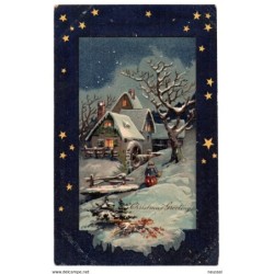 Tarjeta postal navidad circulada brooklyn