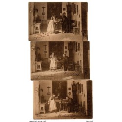 4 Tarjetas postales circuladas de 1903