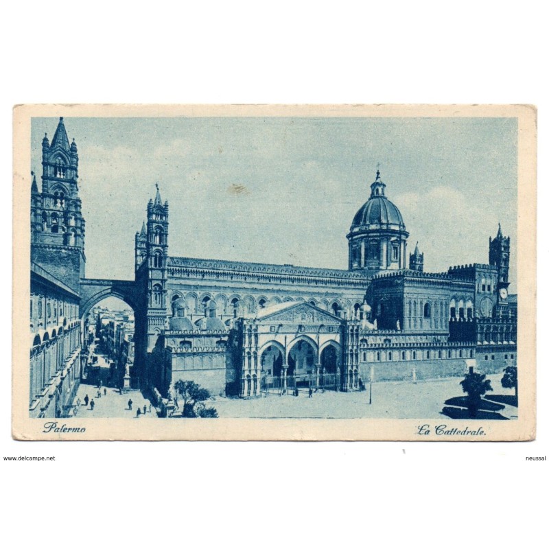 Tarjeta postal de palermo la cattedrale circulada 1928 Tarjeta postal de palermo la cattedrale circulada 1928