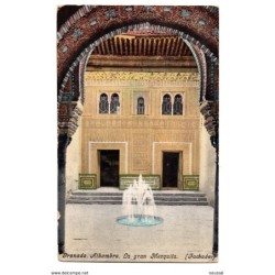 Postal de granada la gran mezquita escrita por detras 1914