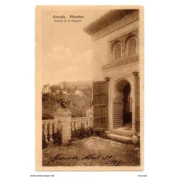 Postal  de granada alhambra exterior de la mezquita circulada 1909