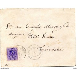 Carta con matasellos de belmez de 1910 Cordoba