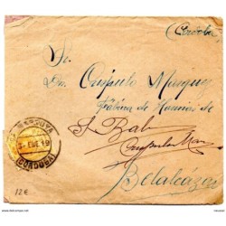 Carta con matasellos de peñarroya de 1919  Cordoba