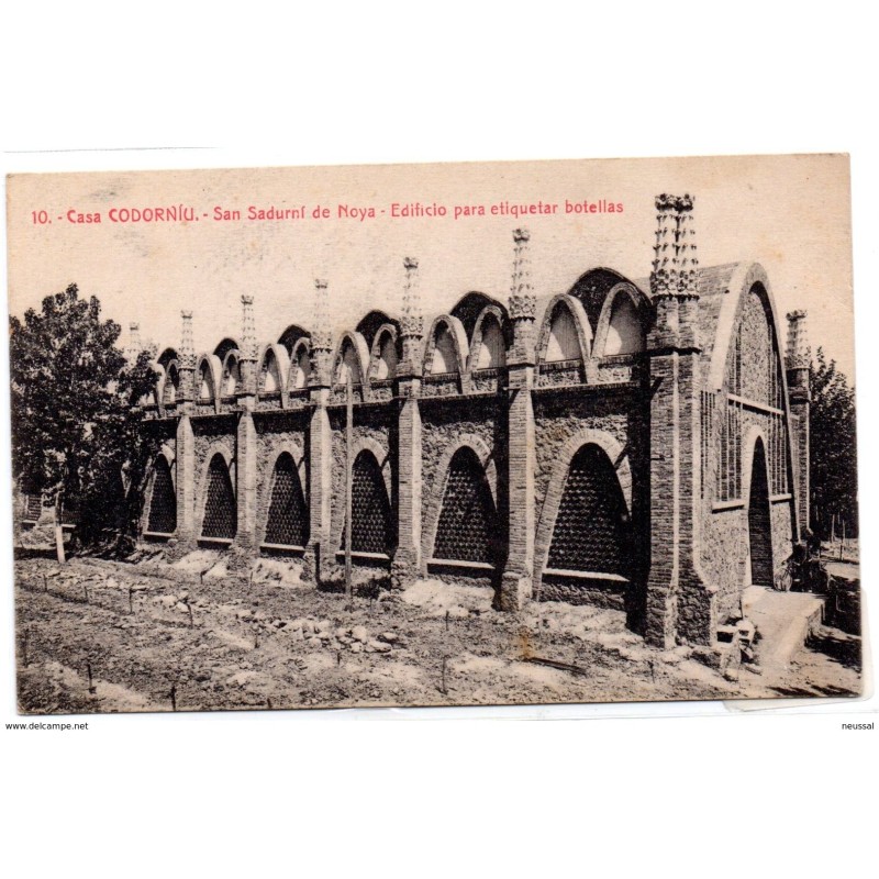 Tarjeta postal casa codorniu san sadurni de noya edificio para etiquetar botellas Tarjeta postal casa codorniu san sadurni de noya edificio para etiquetar botellas