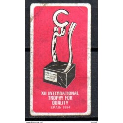 Viñeta trofeo de calidad españa 1984