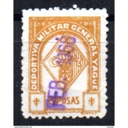 Viñeta deportiva militar general yague de 1968