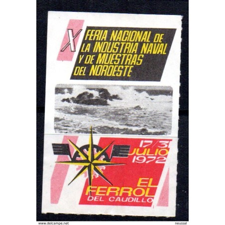 Viñeta de feria nacional de la industria naval