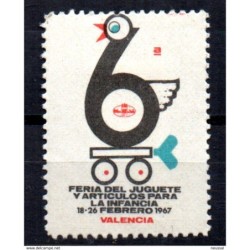 Viñeta feria del juguete de valencia 1967