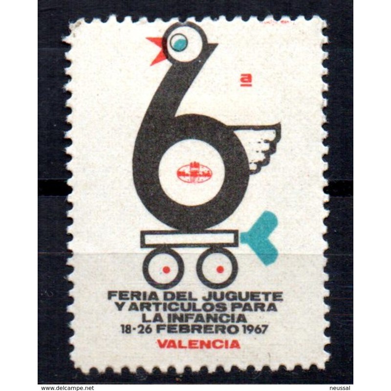 Viñeta feria del juguete de valencia 1967 Viñeta feria del juguete de valencia 1967
