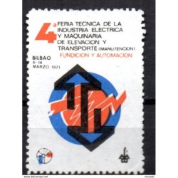 Viñeta 4 feria de la industria electrica y maquinaria de elevacion