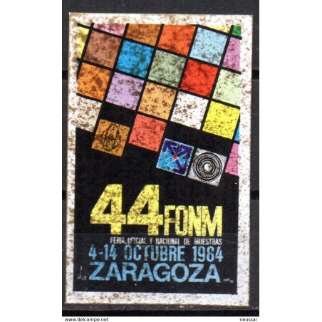 Viñeta feria de muestras de zaragoza de 1964